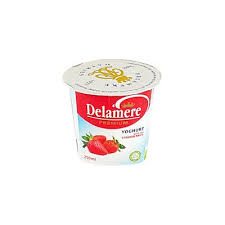 Delamere Strawberry Fruit Yoghurt 250Ml Cup